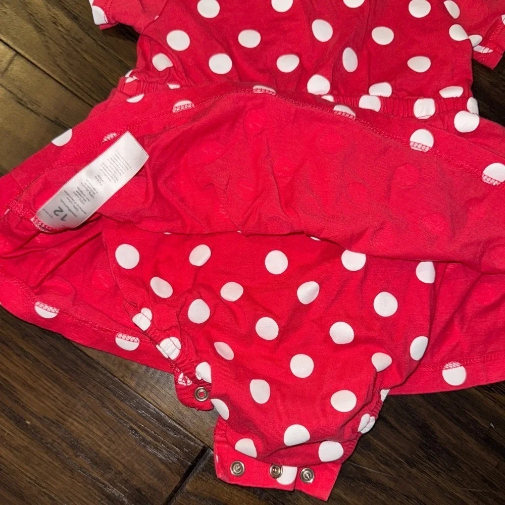 Carter's Red Baby Dress with Polka Dots and Heart